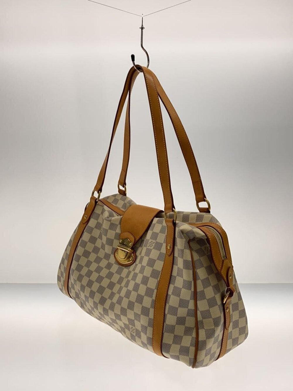 Louis Vuitton Azur White Damier Shoulder Bag Stresa White